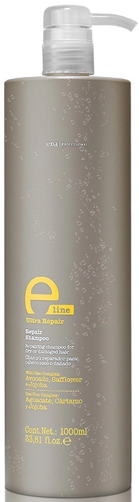 Eva Professional Шампунь восстанавливающий для сухих и поврежденных волос E-Line Repair Shampoo - фото N4