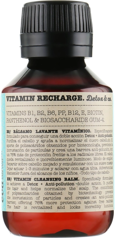 Eva Professional Витаминный антиоксидандный шампунь Vitamin Recharge Detox - фото N1