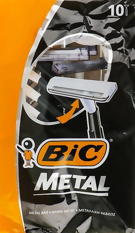 BIC Чоловічий станок для гоління "Metal", 10 шт. - фото N1