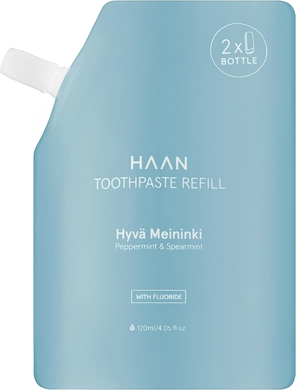 HAAN Зубная паста Hyva Meininki Peppermint & Spearmint Toothpaste Refill (сменный блок) - фото N1