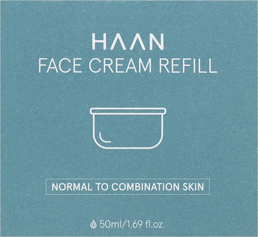 HAAN Зволожувальний крем для обличчя з гіалуроновою кислотою Hyaluronic Face Cream Normal to Combination Skin Refill (змінний блок) - фото N1