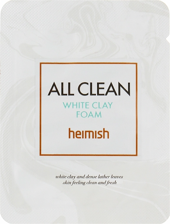 Heimish Очищающая пенка для лица All Clean White Clay Foam (пробник) - фото N1