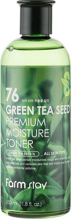 FarmStay Увлажняющий тонер для лица 76 Green Tea Seed Premium Moisture Toner - фото N1