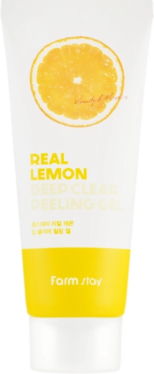 FarmStay Глибоко очищувальний пілінг-гель для обличчя Real Lemon Deep Clear Peeling Gel - фото N2