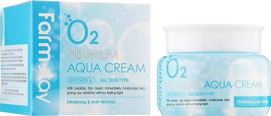 FarmStay Зволожувальний крем з киснем Premium O2 Aqua Cream - фото N1