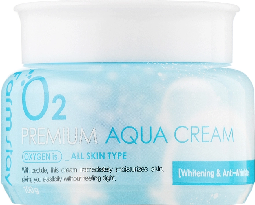 FarmStay Увлажняющий крем с кислородом Premium O2 Aqua Cream - фото N2