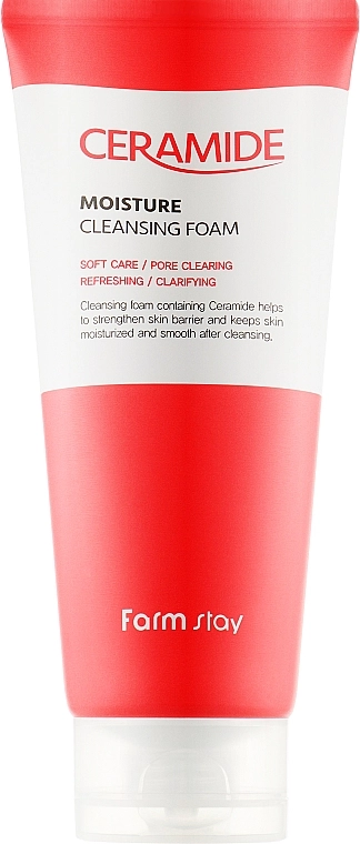 FarmStay Зволожувальна пінка для вмивання з церамідами Ceramide Moisture Cleansing Foam - фото N1