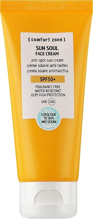 Comfort Zone Солнцезащитный крем для лица против пигментных пятен Sun Soul Face Cream SPF50+ - фото N1