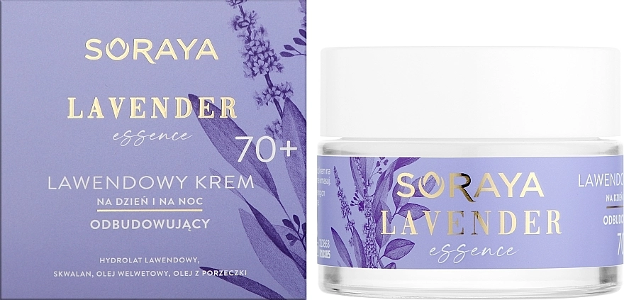 Soraya Відновлювальний крем для обличчя з лавандою 70+ Lavender Essence - фото N2