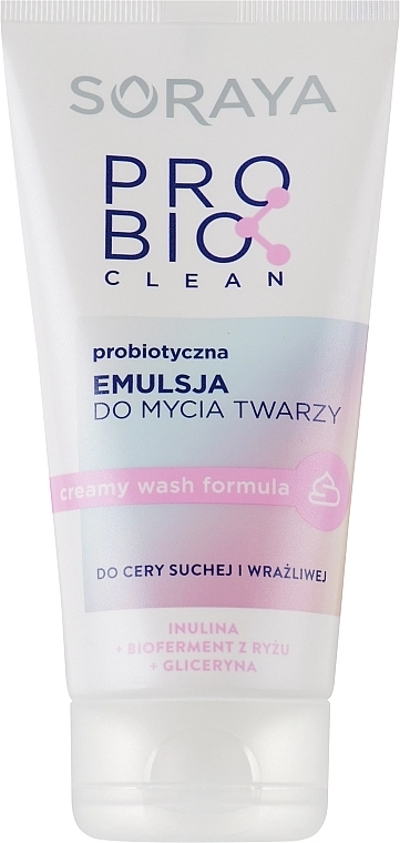 Soraya Емульсія для вмивання, для сухої та чутливої шкіри Probio Clean - фото N1