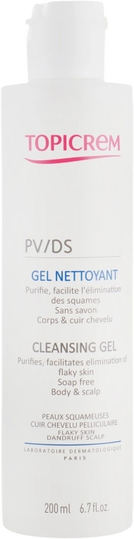 Topicrem М'який очищувальний гель PV/DS Gel Nettoyant - фото N1