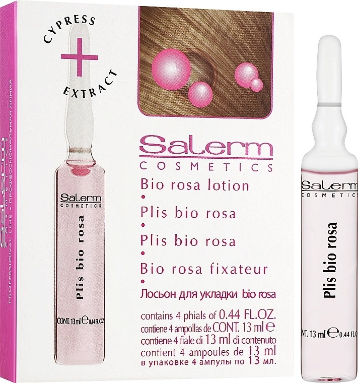 Salerm УЦІНКА Лосьйон для укладання волосся Plis Bio Rosa Lotion * - фото N1