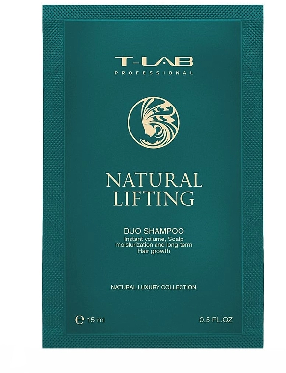 T-LAB Professional Шампунь для збільшення об'єму волосся Natural Lifting Duo Shampoo (пробник) - фото N1