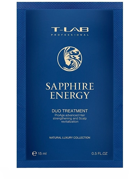 T-LAB Professional Кондиціонер для зміцнення волосся Sapphire Energy Duo Treatment (пробник) - фото N1