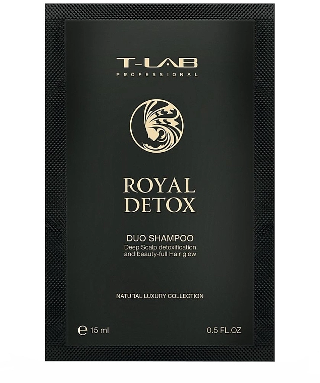 T-LAB Professional Шампунь для королівської гладкості та абсолютної детоксикації Royal Detox Shampoo (пробник) - фото N1