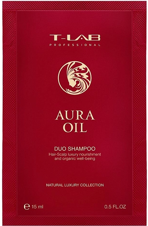 T-LAB Professional Відновлювальний шампунь для сухого та пошкодженого волосся Aura Oil Duo Shampoo (пробник) - фото N1