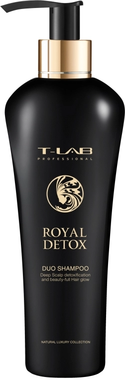 T-LAB Professional Шампунь для глубокой детоксикации кожи головы Royal Detox Duo Shampoo - фото N1