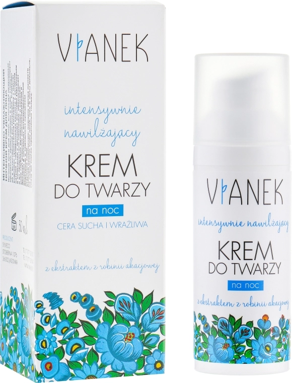 Vianek Інтенсивно зволожувальний нічний крем для обличчя Moisturizing Night Cream - фото N1