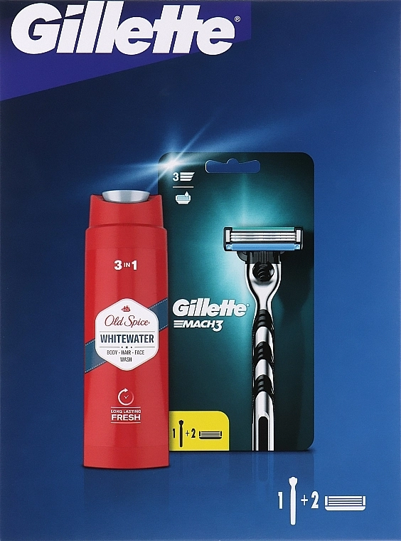 Gillette Набор (razor/1pc + sh/gel/250ml) - фото N1