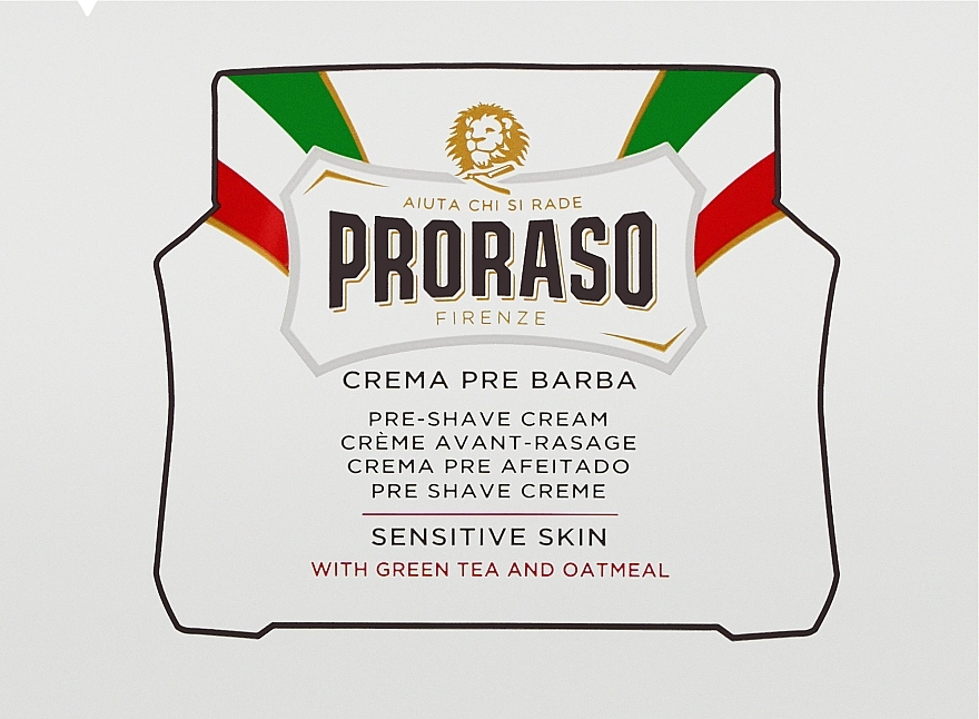 Proraso Крем до гоління для чутливої шкіри White Line Pre-Shaving Anti-Irritation Cream (пробник) - фото N1