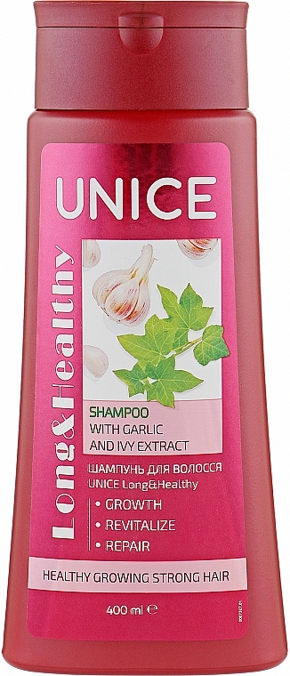 Unice Шампунь с экстрактами чеснока и плюща Long & Healthy Shampoo - фото N1