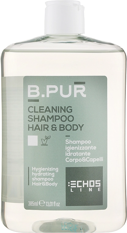 Echosline Дезінфекційний шампунь для тіла та волосся B.Pur Hygienizing Hydrating Shampoo For Hair And Body - фото N1