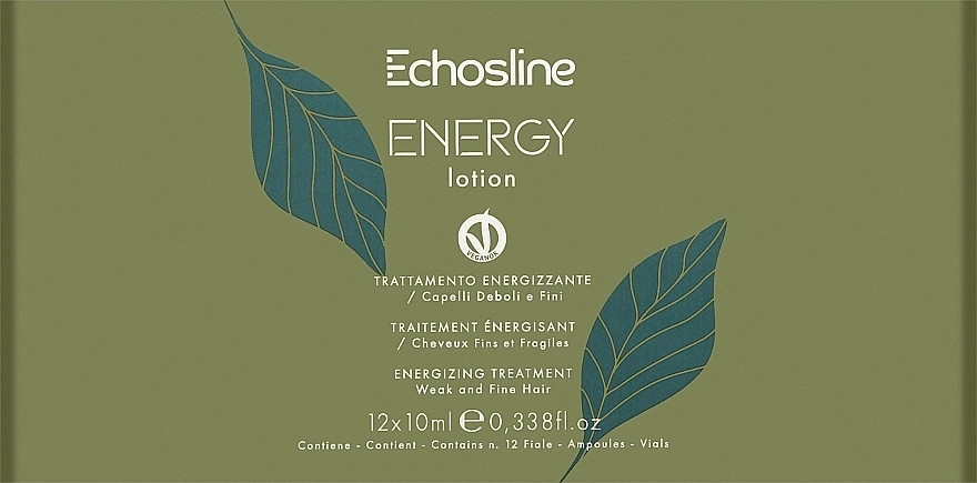 Echosline Энергетический лосьон для тонких и ослабленных волос, в ампулах Energy Lotion - фото N1