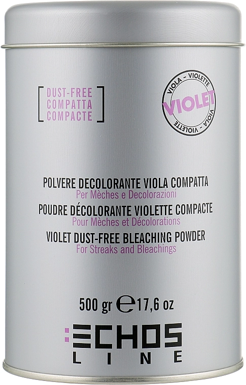 Echosline Безпиловий блонд-фіолетовий порошок Bleaching Polvere Decolorante Violet Compatta - фото N1