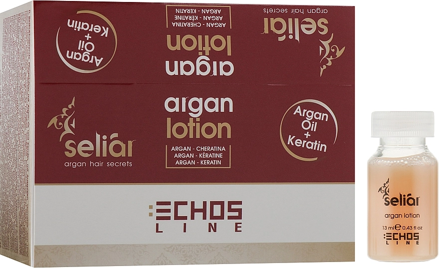 Echosline Питательный восстанавливающий лосьон с Аргановым маслом и Кератином Seliar - фото N1