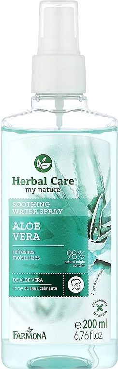 Farmona Заспокійлива вода-спрей для обличчя "Алое вера" Herbal Care Wather Spray - фото N1