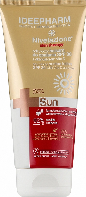 Farmona Живильний сонцезахисний лосьйон Nivelazione Skin Therapy Sun Nourishing Sunscreen Lotion SPF 30 - фото N1