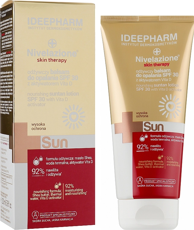 Farmona Живильний сонцезахисний лосьйон Nivelazione Skin Therapy Sun Nourishing Sunscreen Lotion SPF 30 - фото N2