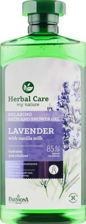 Farmona Гель для душу і ванни з лавандою і ванільним молочком Herbal Care Lavender With Vanilla Milk - фото N2