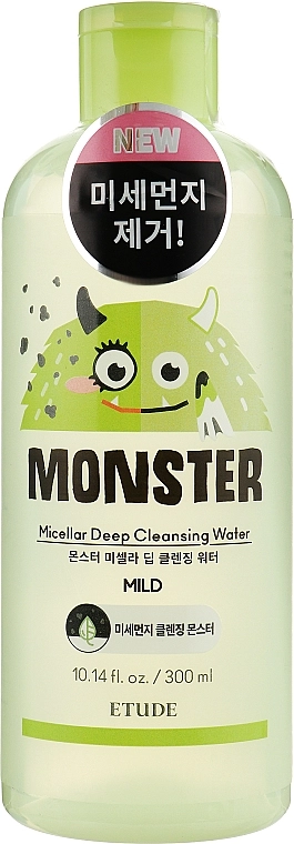 Etude Мицеллярная вода с экстрактом алоэ вера Monster Micellar Deep Cleansing Water - фото N1