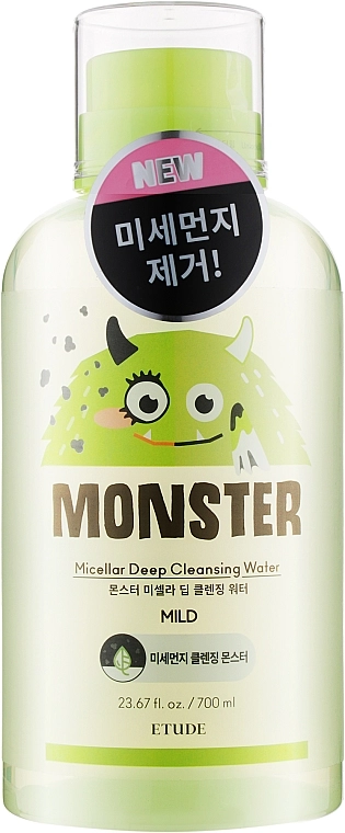 Etude Мицеллярная вода с экстрактом алоэ вера Monster Micellar Deep Cleansing Water - фото N3