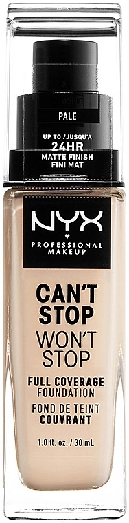 NYX Professional Makeup Can't Stop Won't Stop Full Coverage Foundation Стойкая тональная основа для лица - фото N1