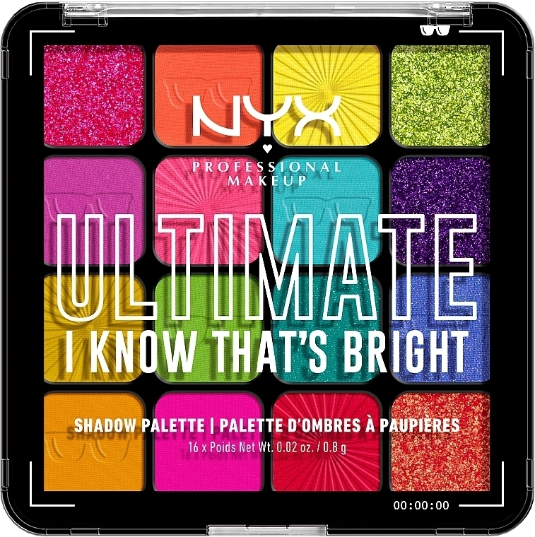 NYX Professional Makeup Ultimate Shadow Palette Палетка з 16 відтінків тіней для повік - фото N10