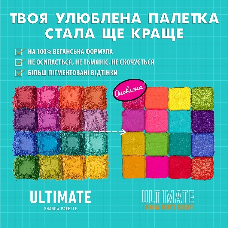 NYX Professional Makeup Ultimate Shadow Palette Палетка з 16 відтінків тіней для повік - фото N12