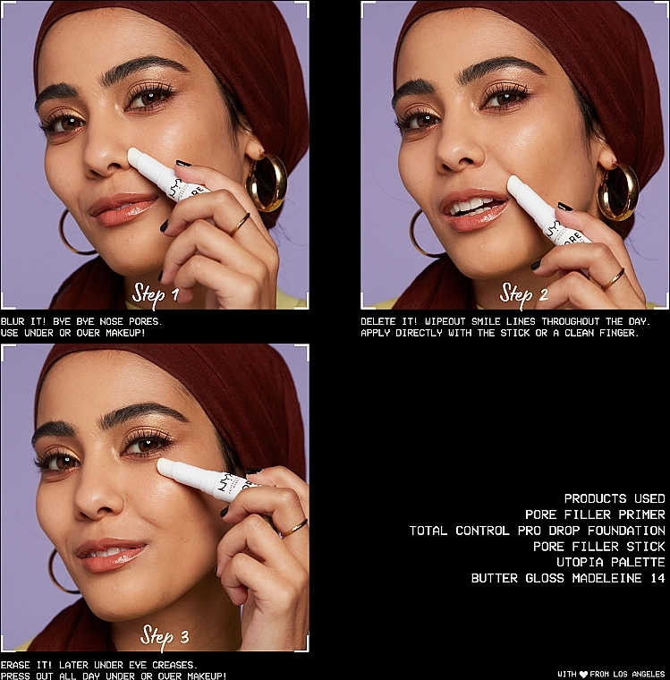 NYX Professional Makeup Pore Filler Targeted Primer Stick Праймер-стік для обличчя - фото N7
