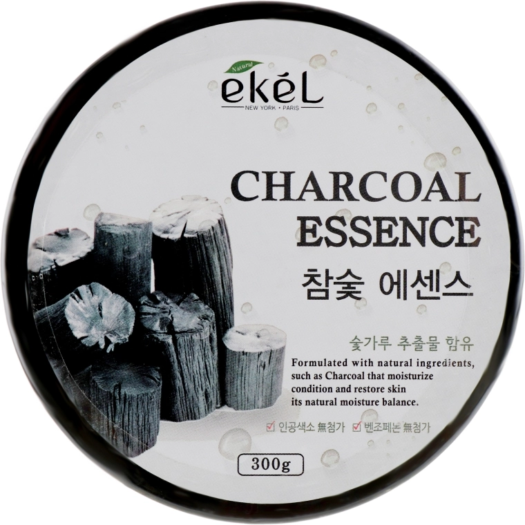 Ekel Успокаивающий гель с древесным углем Charcoal Essence Soothing Gel - фото N1