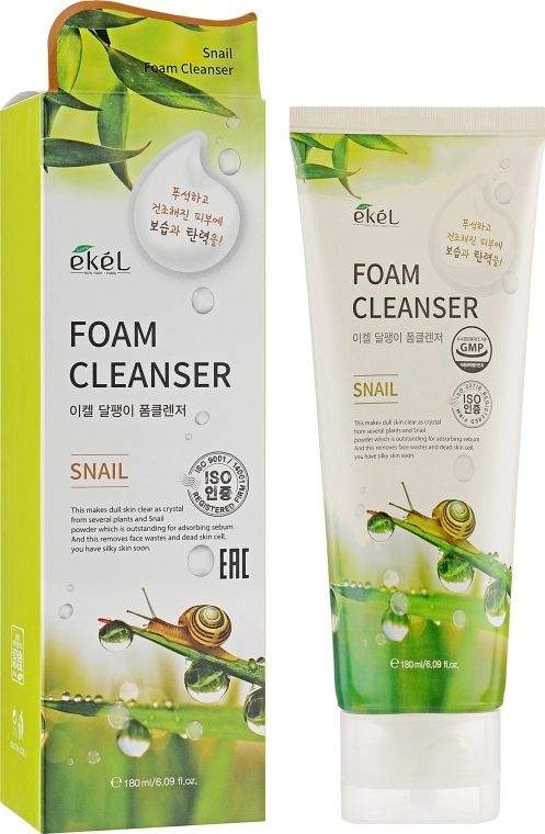 Ekel Пенка для умывания с муцином улитки Foam Cleanser Snail - фото N1