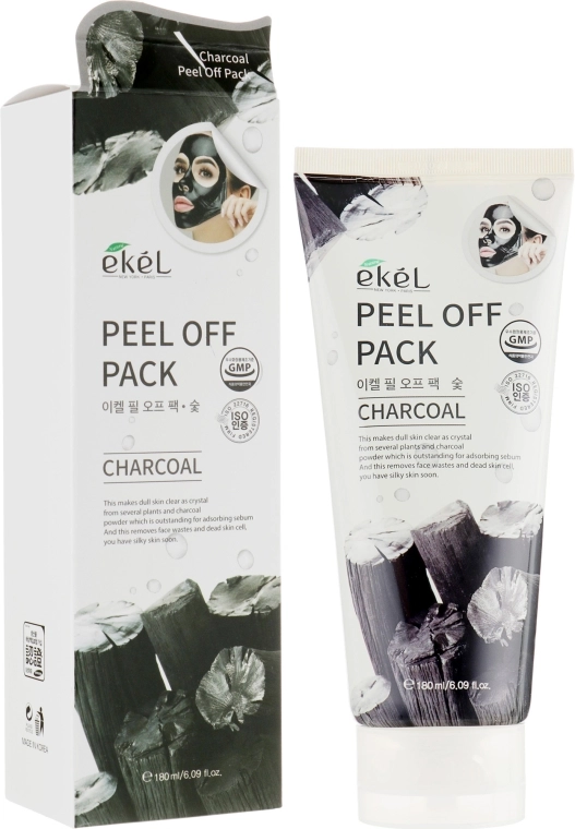 Ekel Маска-плівка для обличчя "Деревне вугілля" Charcoal Peel Of Pack - фото N1