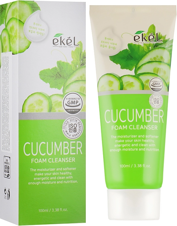 Ekel Пінка для вмивання з екстрактом огірка Foam Cleanser Cucumber - фото N1
