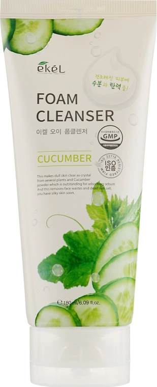 Ekel Пенка для умывания с экстрактом огурца Foam Cleanser Cucumber - фото N5