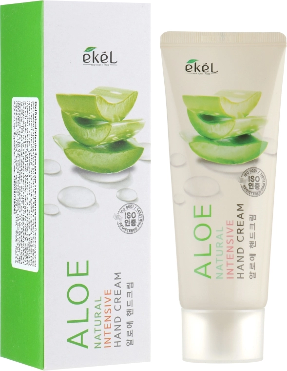 Ekel Крем для рук с экстрактом Алоэ Natural Intensive Aloe Hand Cream - фото N1