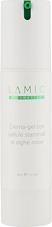 Lamic Cosmetici Крем-гель зі стволовими клітинами червоних водоростей Crema-Gel Con Cellule Staminali Di Alghe Rosse - фото N1