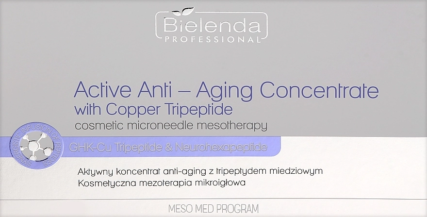 Bielenda Professional Активний антивіковий концентрат із трипептидом міді Active Anti-Ageing Concentrate with Copper Tripeptide - фото N1