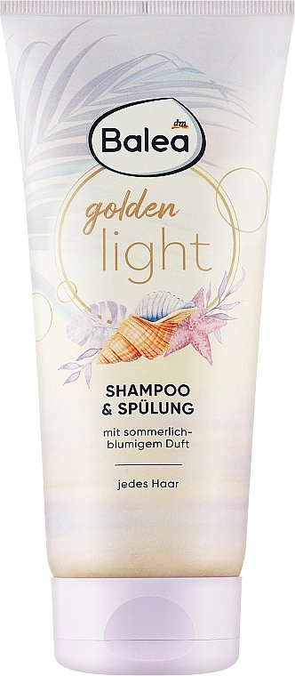 Balea Шампунь-кондиционер 2 в 1 Shampoo & Conditioner Golden Light - фото N1