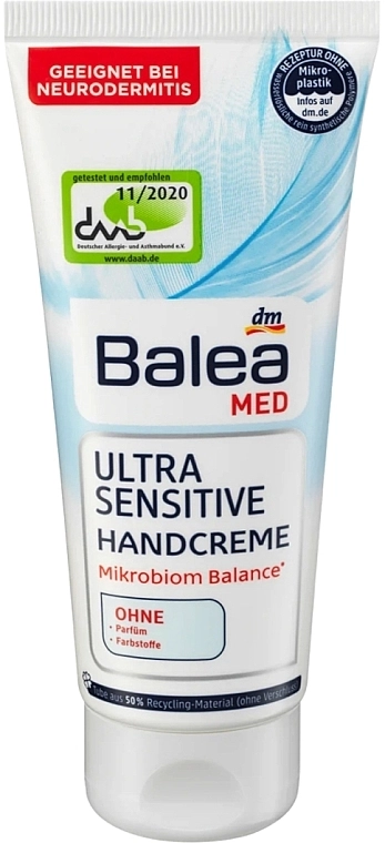 Balea Крем для рук MED Ultra Sensitive Hand Cream - фото N1