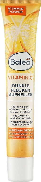 Balea Крем-осветлитель против пигментных пятен Vitamin C Dunkle Flecken Aufheller - фото N1